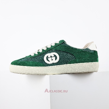 Buy Gucci G74 Interlocking G - Green Suede Green 791742 AADM0 3143 Quality Reps Replicas Shoes