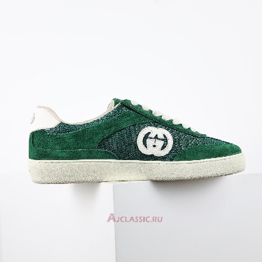 Buy Gucci G74 Interlocking G - Green Suede Green 791742 AADM0 3143 Quality Reps Replicas Shoes