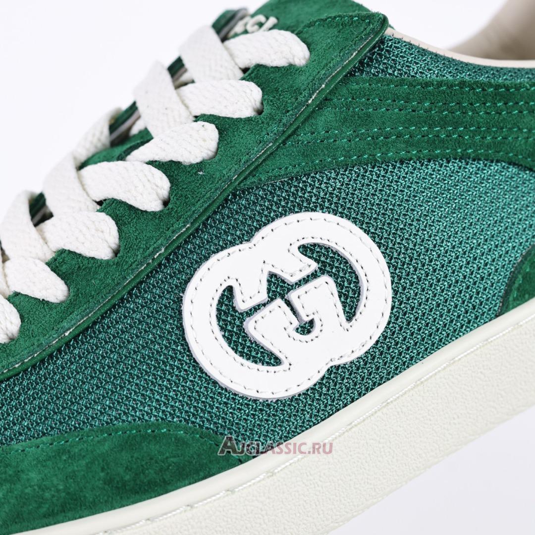 New Gucci G74 "Interlocking G - Green Suede" 791742 AADM0 3143 Shoes