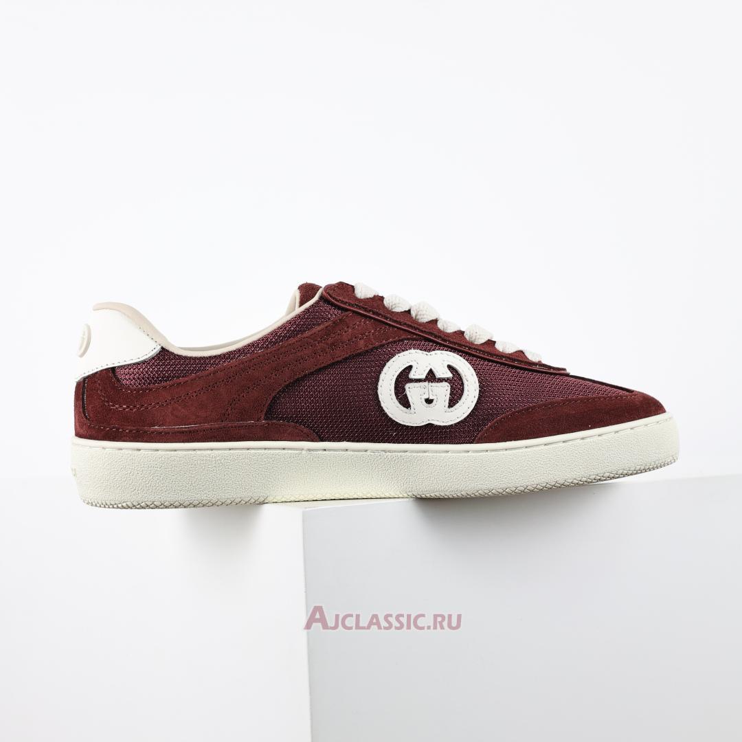 New Gucci G74 "Interlocking G - Burgundy Suede" 813686 AAEX5 6142-2 Shoes