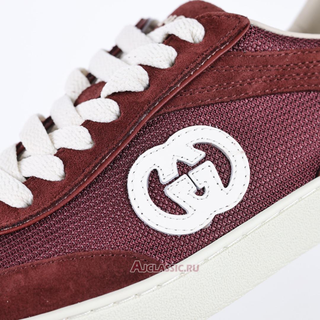 New Gucci G74 "Interlocking G - Burgundy Suede" 813686 AAEX5 6142-2 Shoes