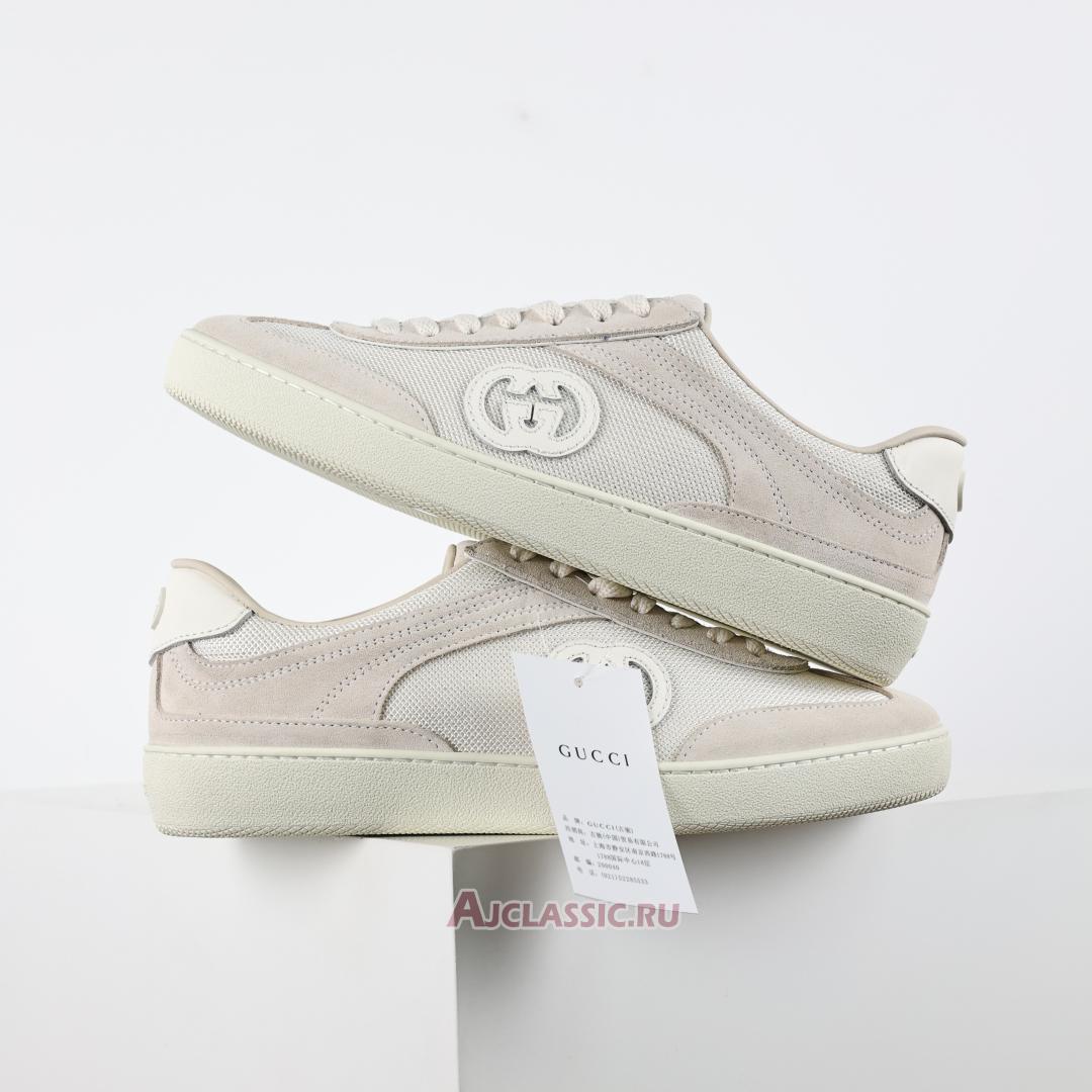 New Gucci G74 "Interlocking G - White Suede" 812656 AADM0 9110 Shoes