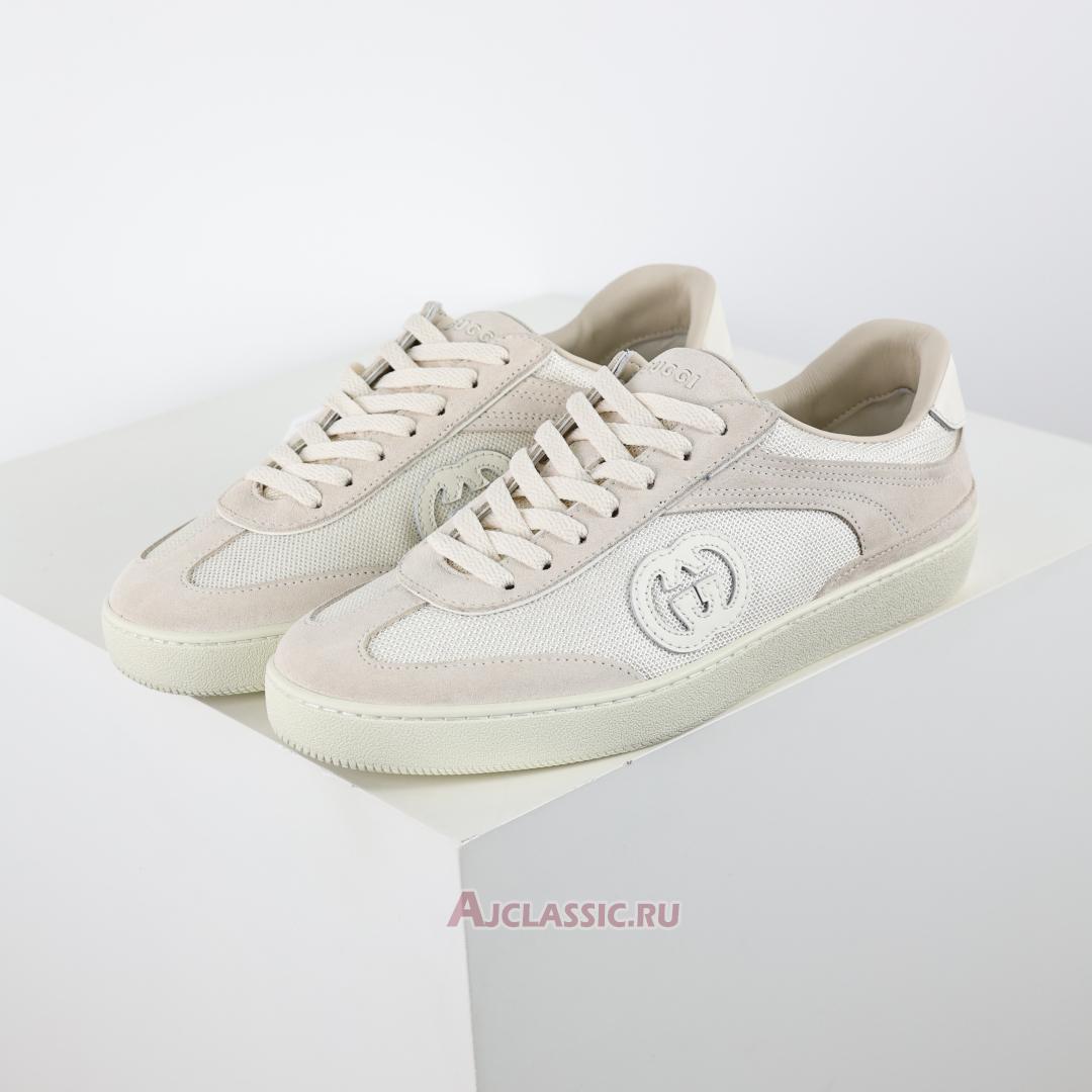 New Gucci G74 "Interlocking G - White Suede" 812656 AADM0 9110 Shoes
