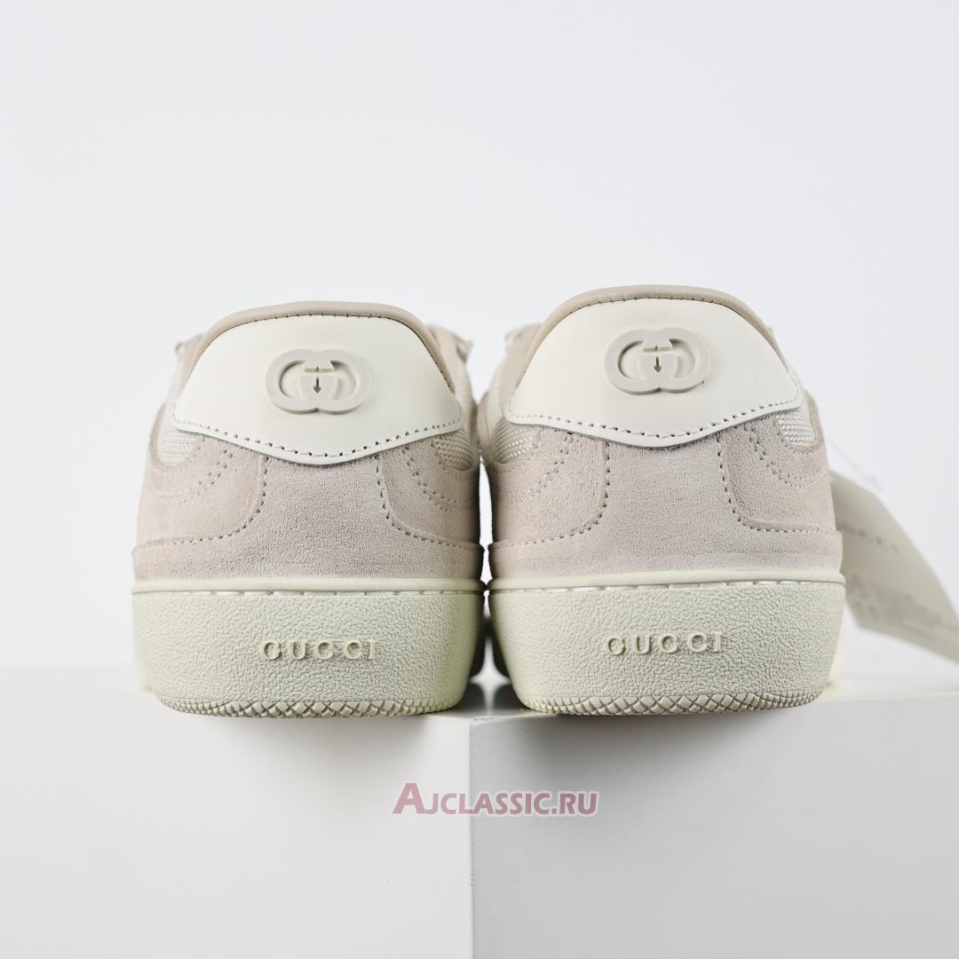New Gucci G74 "Interlocking G - White Suede" 812656 AADM0 9110 Shoes