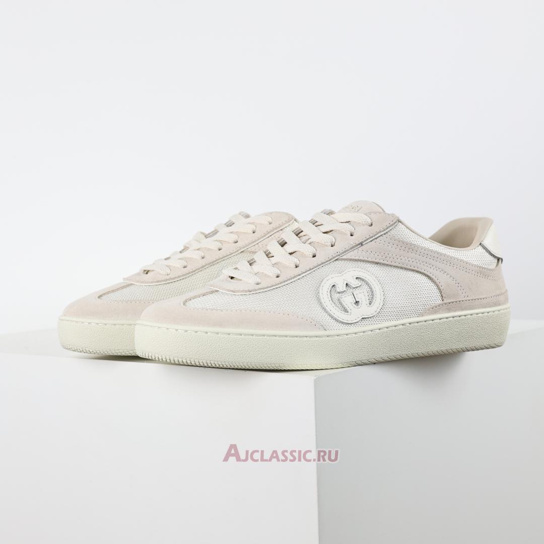 New Gucci G74 "Interlocking G - White Suede" 812656 AADM0 9110 Shoes