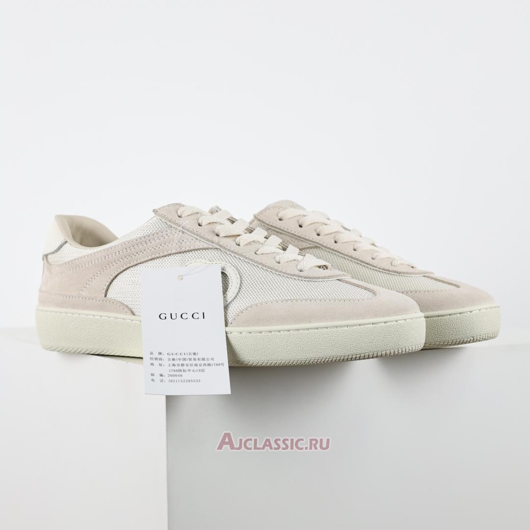 New Gucci G74 "Interlocking G - White Suede" 812656 AADM0 9110 Shoes