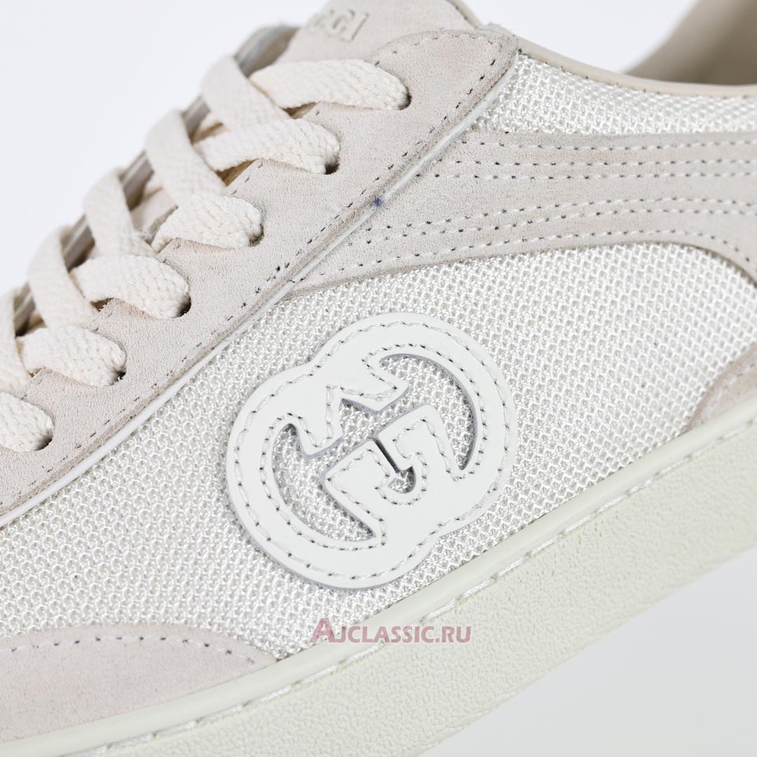 New Gucci G74 "Interlocking G - White Suede" 812656 AADM0 9110 Shoes