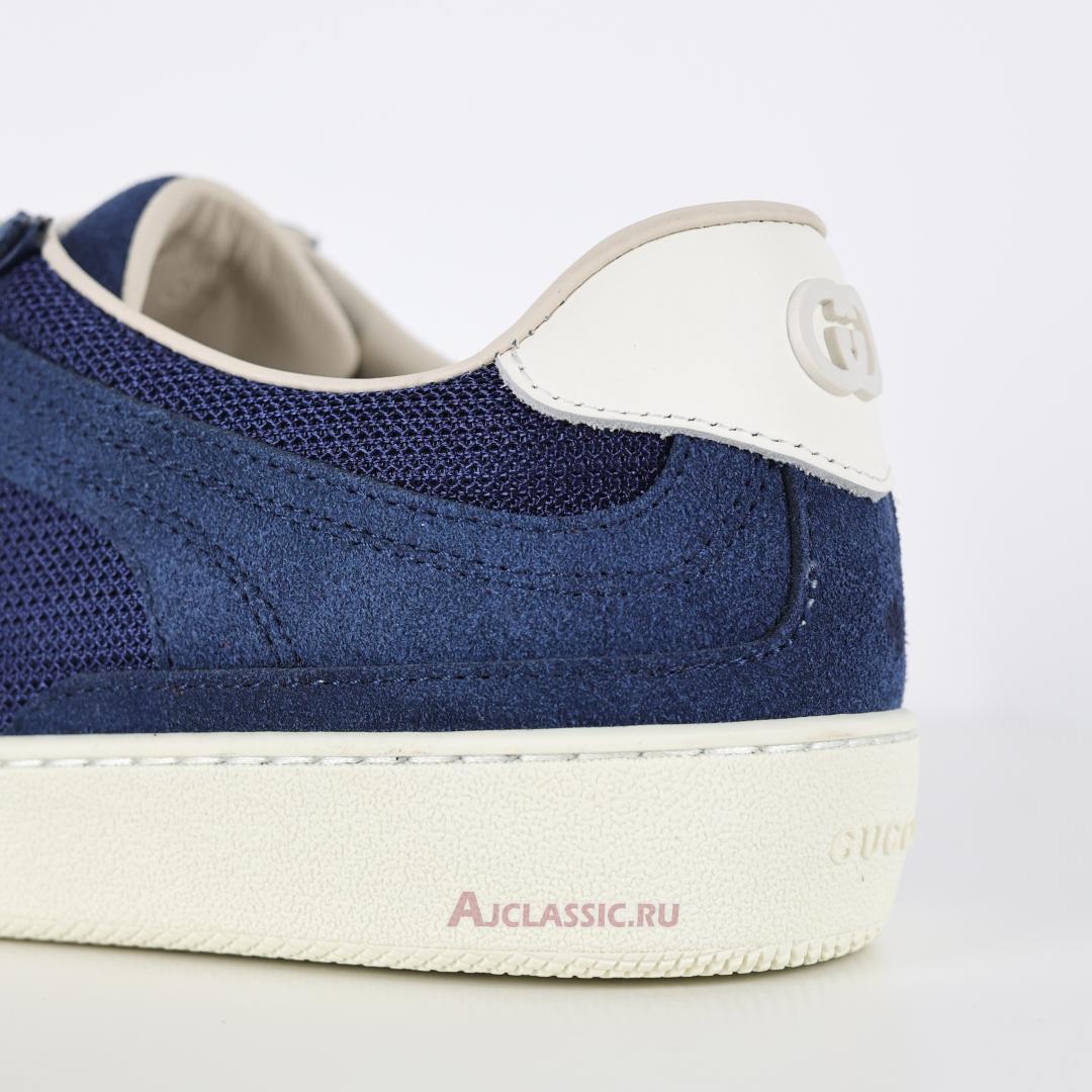 New Gucci G74 "Interlocking G - Blue Suede" 791742 AADM0 4141-2 Shoes