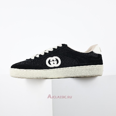 Buy Gucci G74 Interlocking G - Black Suede Black 840330 AAE80 1066-2 Quality Reps Replicas Shoes