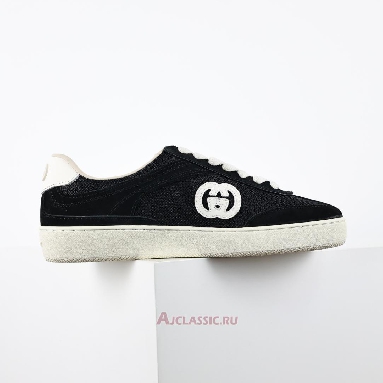 Buy Gucci G74 Interlocking G - Black Suede Black 840330 AAE80 1066-2 Quality Reps Replicas Shoes