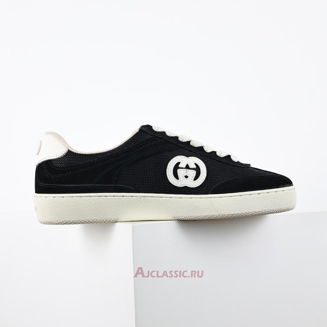 New Gucci G74 "Interlocking G - Black Suede" 840330 AAE80 1066-2 Shoes