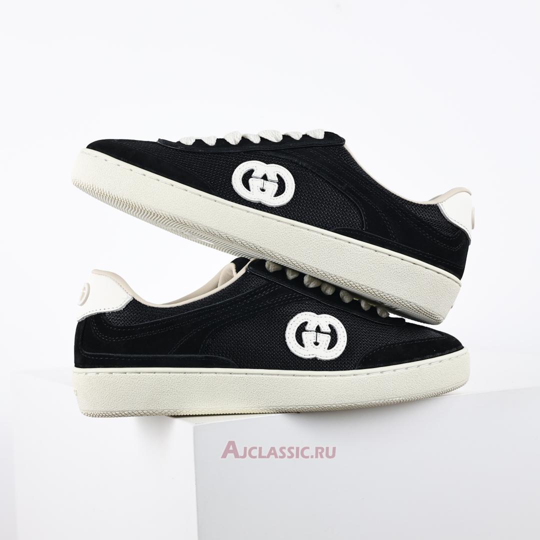 New Gucci G74 "Interlocking G - Black Suede" 840330 AAE80 1066-2 Shoes