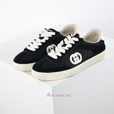 Buy Gucci G74 Interlocking G - Black Suede Black 840330 AAE80 1066-2 Quality Reps Replicas Shoes