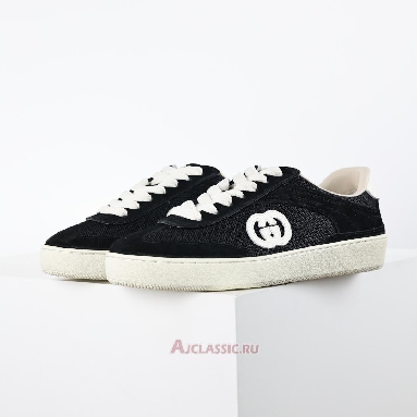 Buy Gucci G74 Interlocking G - Black Suede Black 840330 AAE80 1066-2 Quality Reps Replicas Shoes
