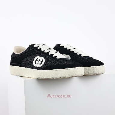 Buy Gucci G74 Interlocking G - Black Suede Black 840330 AAE80 1066-2 Quality Reps Replicas Shoes