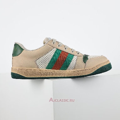 Buy Gucci Screener Sneaker Distressed Green Orange White 546163 0YI20 9582-2 Quality Reps Replicas Shoes