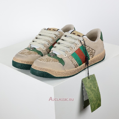 Buy Gucci Screener Sneaker GG Canvas - Brown Green Brown 546551 9Y920 9666-2 Quality Reps Replicas Shoes