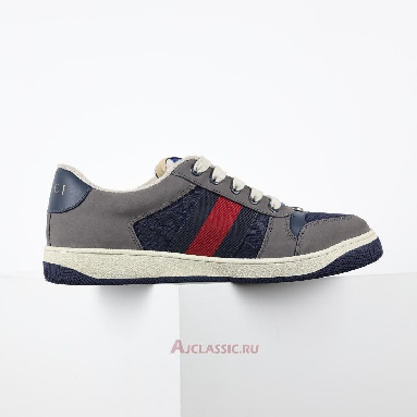 Buy Gucci Screener Sneaker GG Canvas - Grey Navy Grey 576223 FAA3T 4551 Quality Reps Replicas Shoes