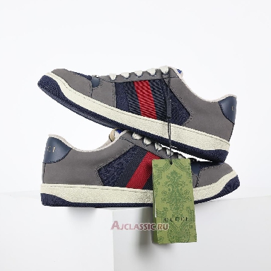 Buy Gucci Screener Sneaker GG Canvas - Grey Navy Grey 576223 FAA3T 4551 Quality Reps Replicas Shoes