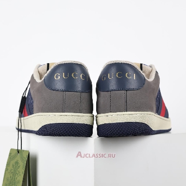 Buy Gucci Screener Sneaker GG Canvas - Grey Navy Grey 576223 FAA3T 4551 Quality Reps Replicas Shoes