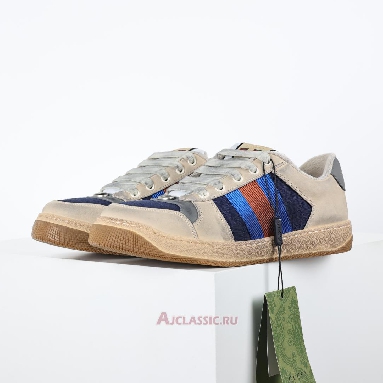 Buy Gucci Screener Sneaker GG Canvas - White Blue Blue 546551 99W20 4368 Quality Reps Replicas Shoes