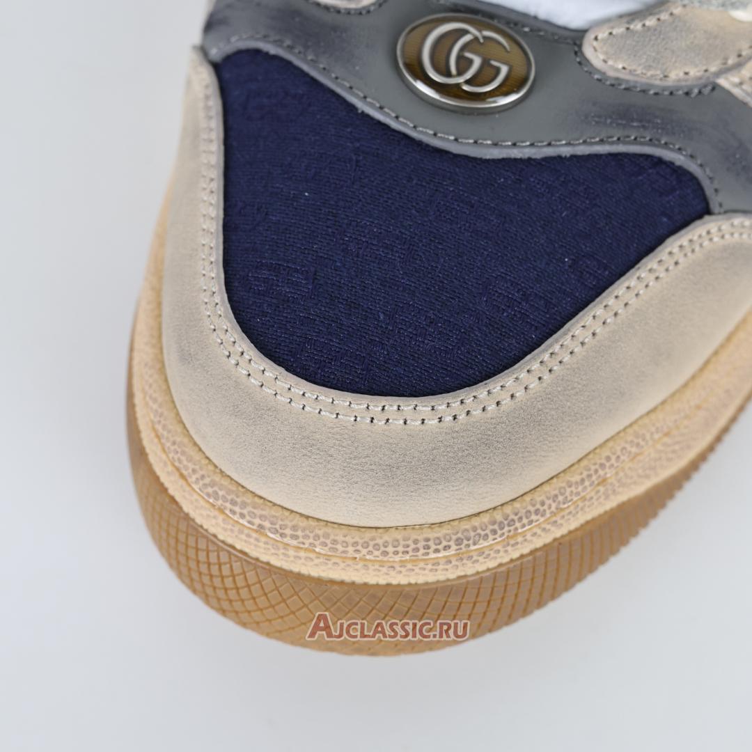 New Gucci Screener Sneaker "GG Canvas - White Blue" 546551 99W20 4368 Shoes