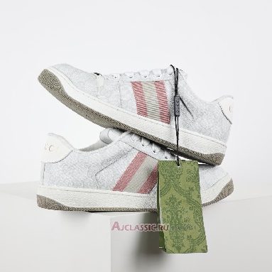 Buy Gucci Screener Sneaker GG Monogram White Pink White 771134 96GE0 9058 Quality Reps Replicas Shoes