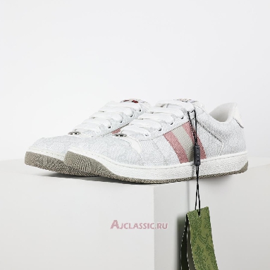 Buy Gucci Screener Sneaker GG Monogram White Pink White 771134 96GE0 9058 Quality Reps Replicas Shoes