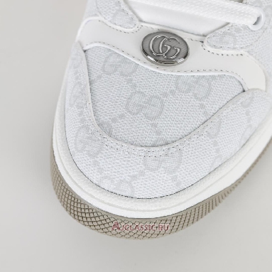 Buy Gucci Screener Sneaker GG Monogram White Pink White 771134 96GE0 9058 Quality Reps Replicas Shoes