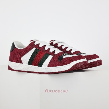 Buy Gucci Screener Sneaker Rosso Ancora Red 812638 FAD7W 8542 Quality Reps Replicas Shoes