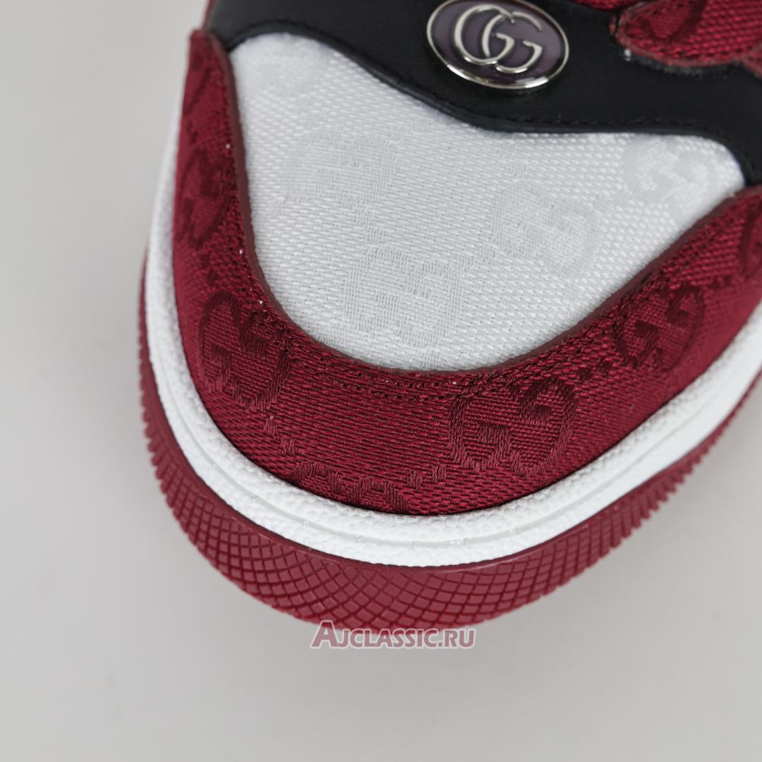 New Gucci Screener Sneaker "Rosso Ancora" 812638 FAD7W 8542 Shoes