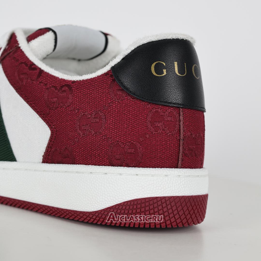 New Gucci Screener Sneaker "Rosso Ancora" 812638 FAD7W 8542 Shoes