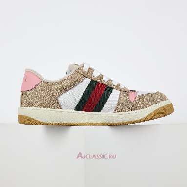Buy Gucci Screener Sneaker Beige Pink Brown 817276 FAD3U 9750 Quality Reps Replicas Shoes