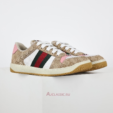 Buy Gucci Screener Sneaker Beige Pink Brown 817276 FAD3U 9750 Quality Reps Replicas Shoes