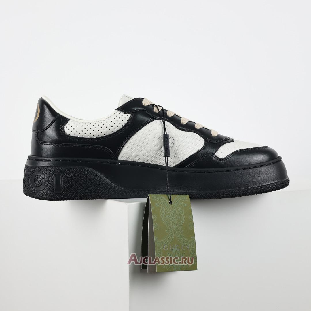 New Gucci GG Embossed Sneaker "Black White" 684911 AAA4T 1068 Shoes