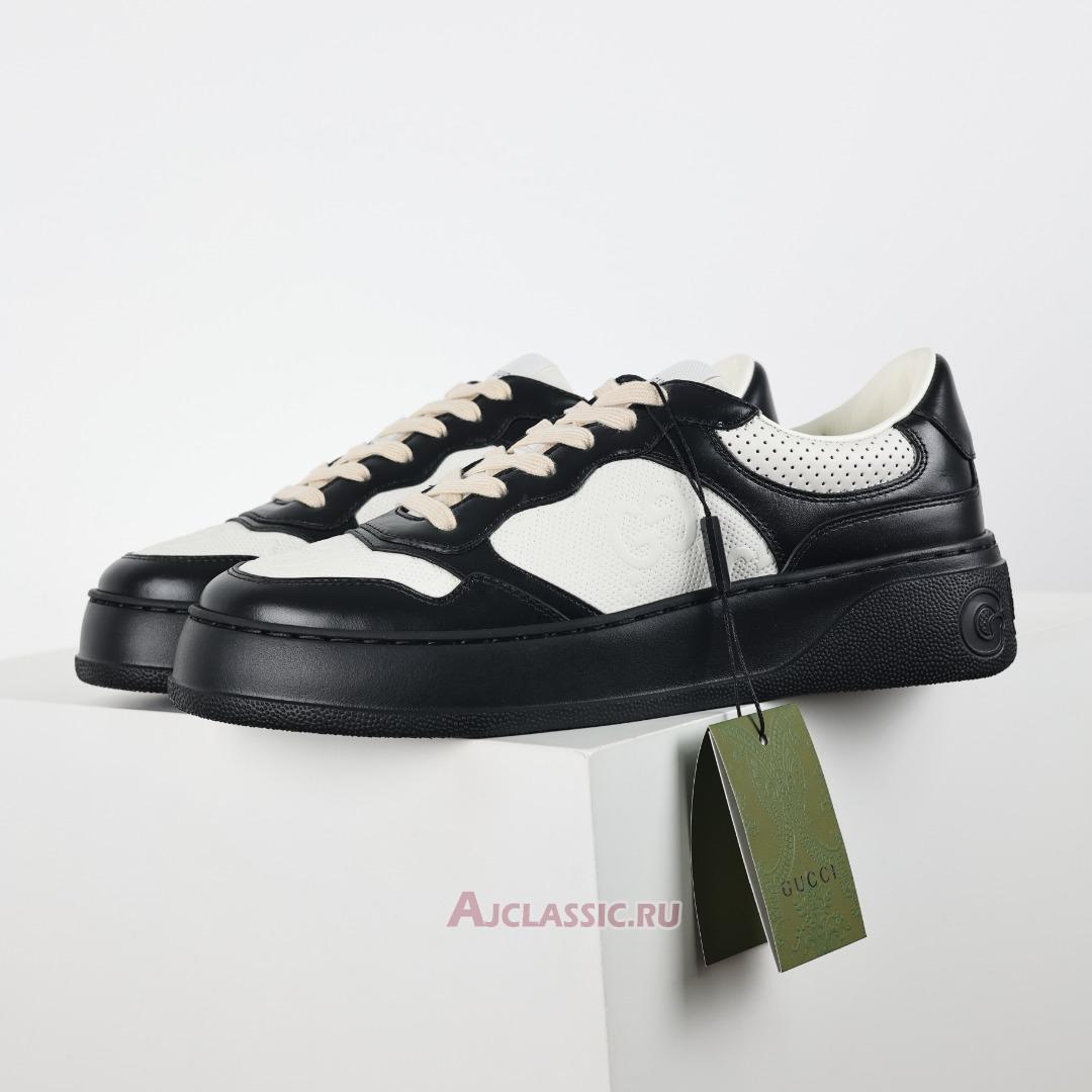 New Gucci GG Embossed Sneaker "Black White" 684911 AAA4T 1068 Shoes