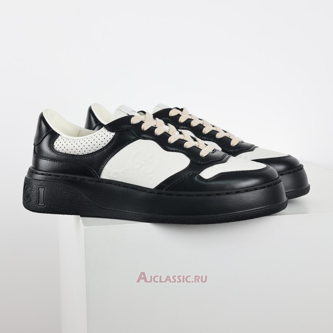 New Gucci GG Embossed Sneaker "Black White" 684911 AAA4T 1068 Shoes