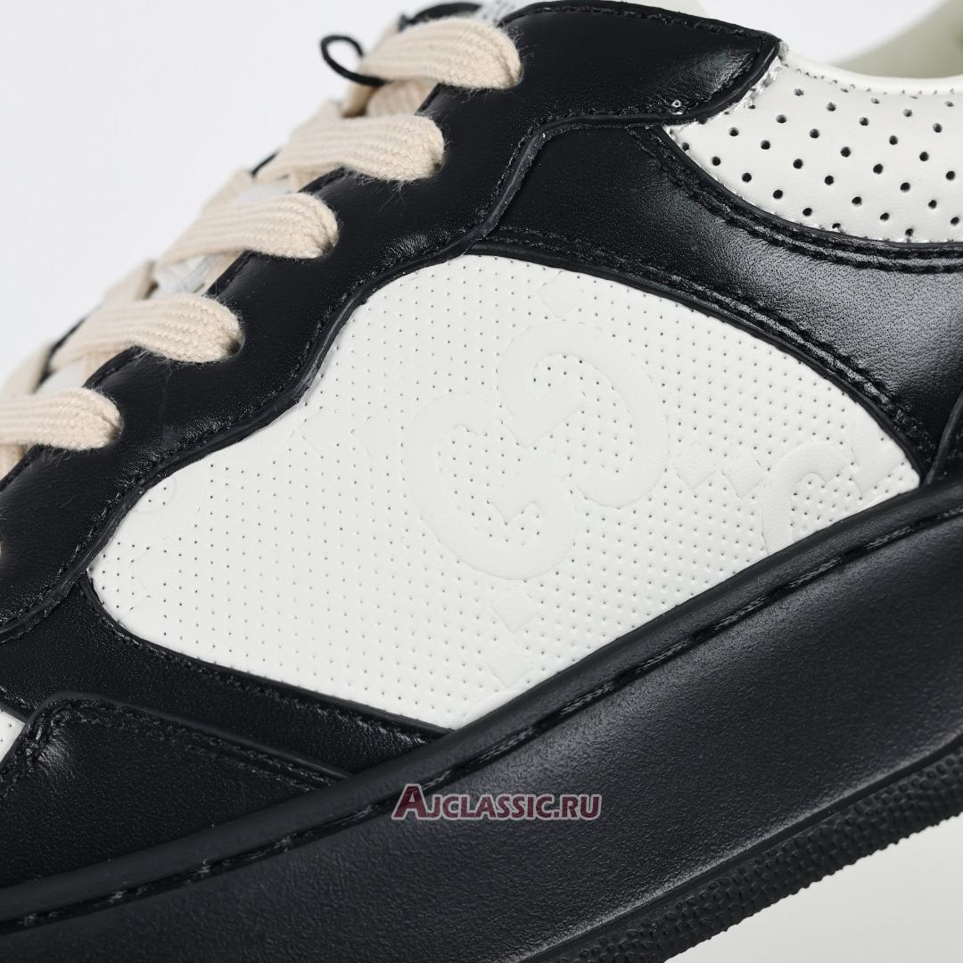 New Gucci GG Embossed Sneaker "Black White" 684911 AAA4T 1068 Shoes