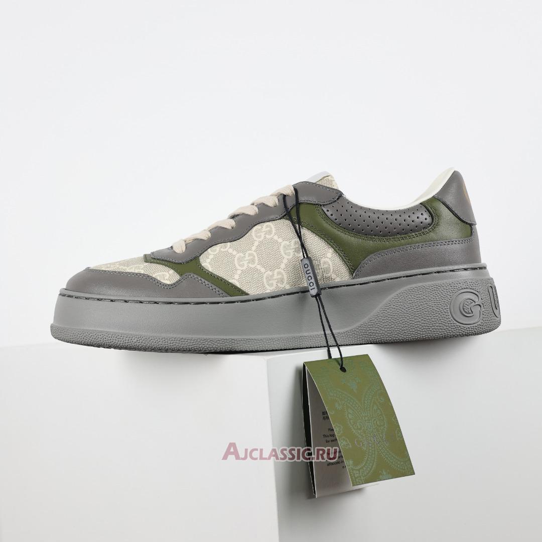 New Gucci GG Sneaker "Grey Beige" 700641 UPG90 1282-2 Shoes