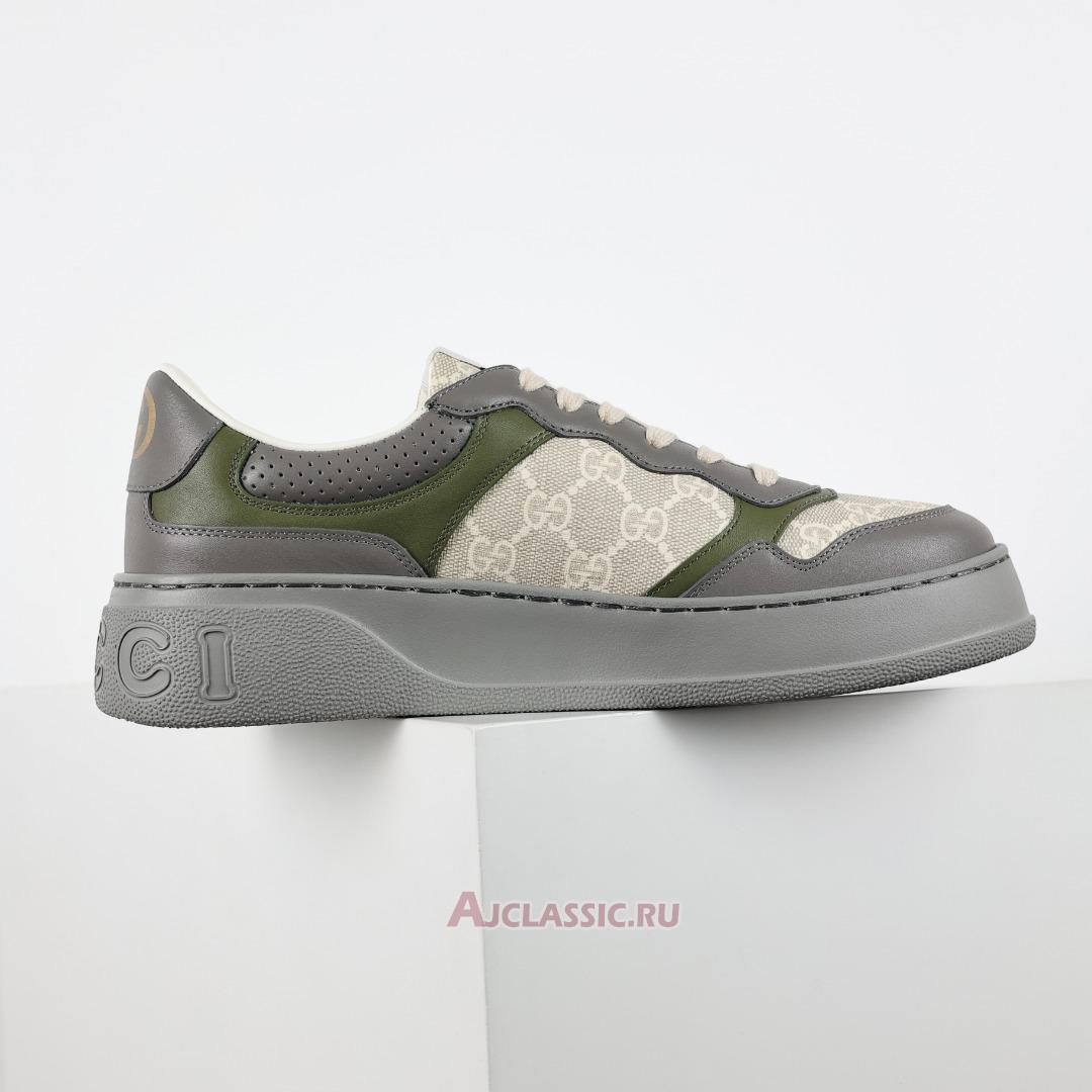 New Gucci GG Sneaker "Grey Beige" 700641 UPG90 1282-2 Shoes