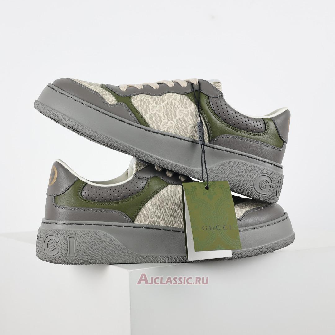 New Gucci GG Sneaker "Grey Beige" 700641 UPG90 1282-2 Shoes