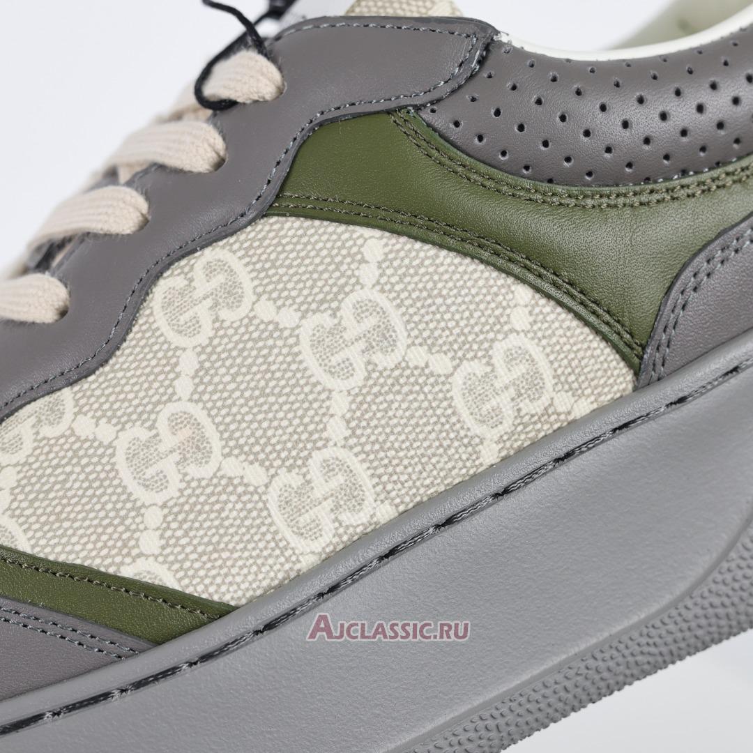 New Gucci GG Sneaker "Grey Beige" 700641 UPG90 1282-2 Shoes