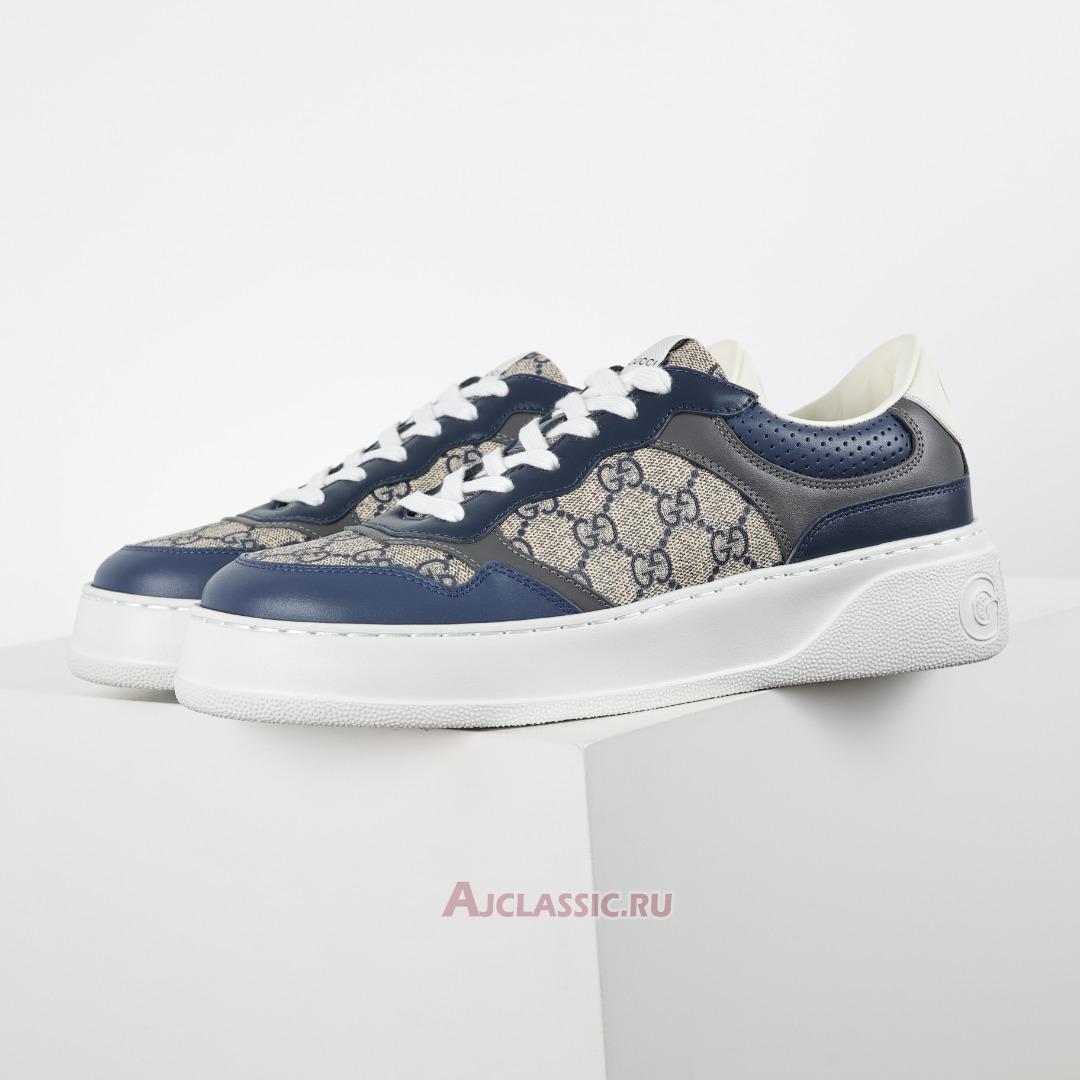 New Gucci GG Supreme Sneaker "Beige Blue" 669582 UPGB0 4273-3 Shoes