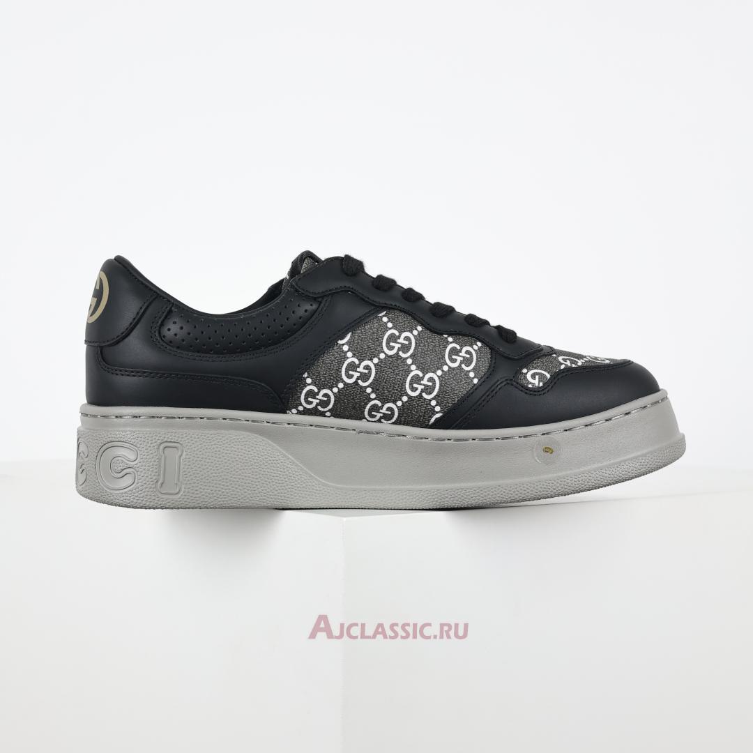 New Gucci GG Sneaker "Black Grey" 669582 AACOD 1072 Shoes