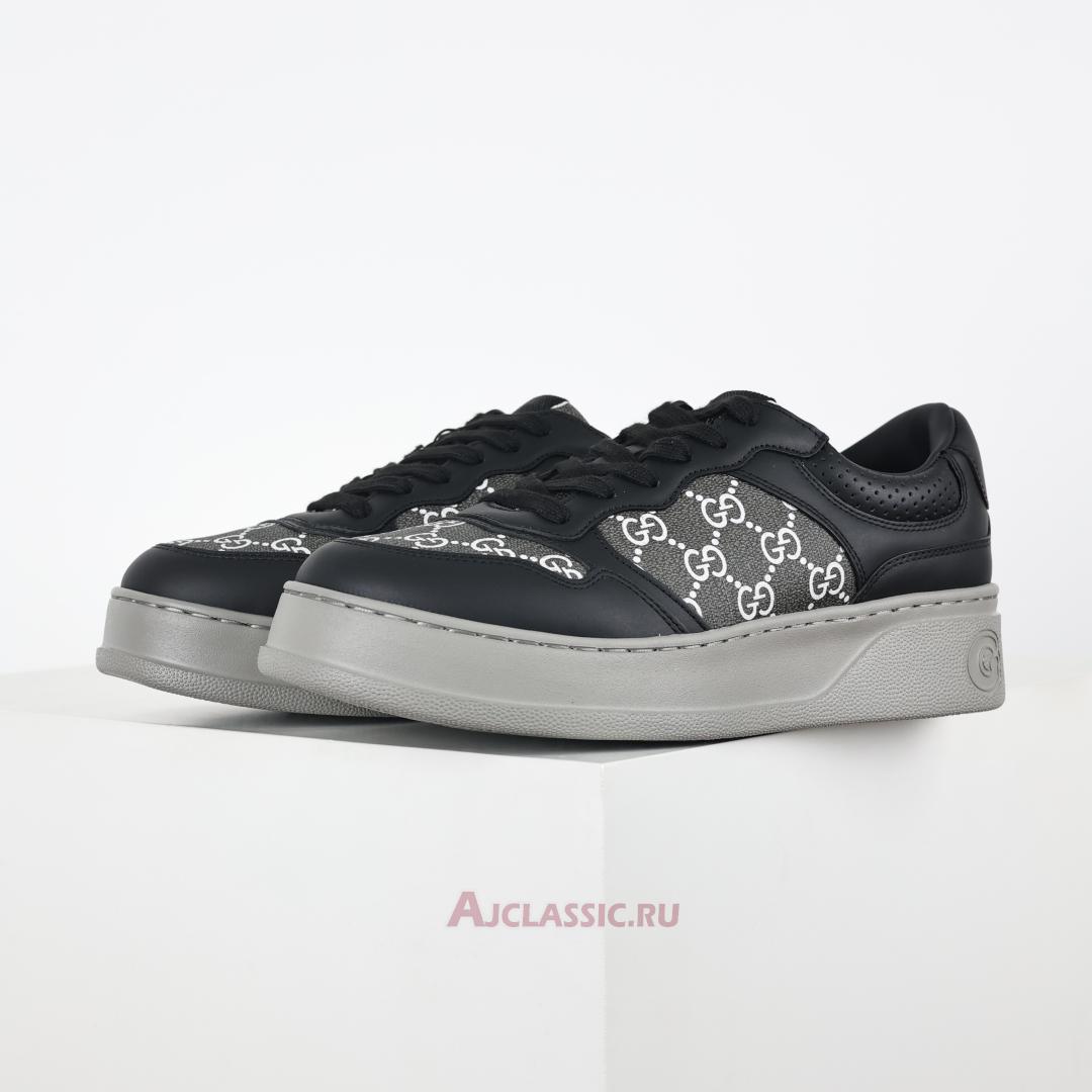 New Gucci GG Sneaker "Black Grey" 669582 AACOD 1072 Shoes