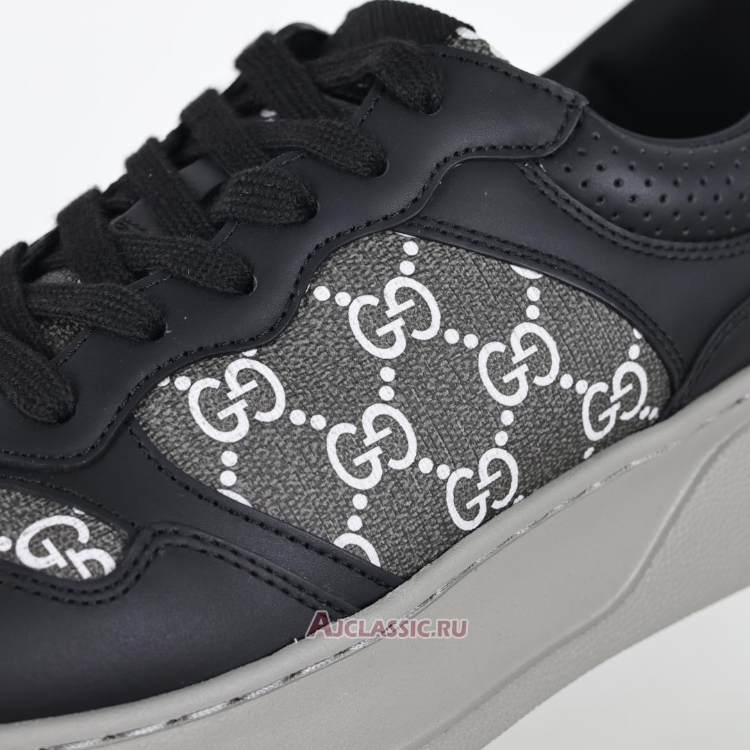 New Gucci GG Sneaker "Black Grey" 669582 AACOD 1072 Shoes