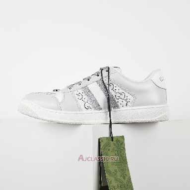 Buy Gucci Screener Sneaker White Silver White 732193 FADQ7 9096 Quality Reps Replicas Shoes