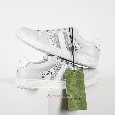 Buy Gucci Screener Sneaker White Silver White 732193 FADQ7 9096 Quality Reps Replicas Shoes