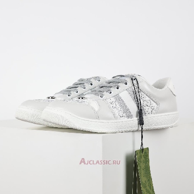 Buy Gucci Screener Sneaker White Silver White 732193 FADQ7 9096 Quality Reps Replicas Shoes
