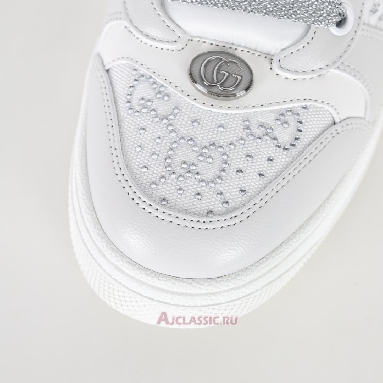 Buy Gucci Screener Sneaker White Silver White 732193 FADQ7 9096 Quality Reps Replicas Shoes